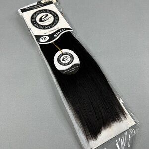 10” Straight #1B Off Black European Remi 100% Human Hair Track Weft Extensions